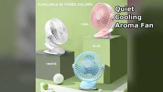Clip On Fan Quiet Aroma Desktop Cooling