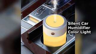 Silent USB Car Humidifier Color Light