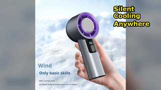 Silent Digital Fan 3000mAh Portable USB Handheld