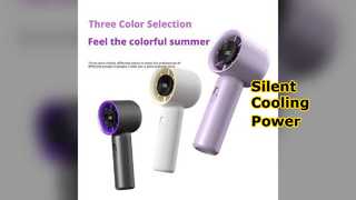 Silent Mini Fan 100 Speeds USB Rechargeable
