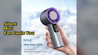 Silent Digital Mini Fan Rechargeable USB