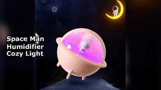 Space Man Humidifier Cool Mist & Warm Light