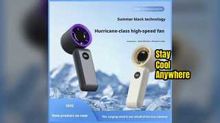 Folding Handheld Fan Personal Cooling Wearable