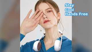 Neck Fan Cools You Instantly Hands Free