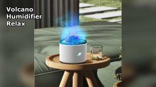 Mini Volcano Humidifier 7 Colors Auto Timer